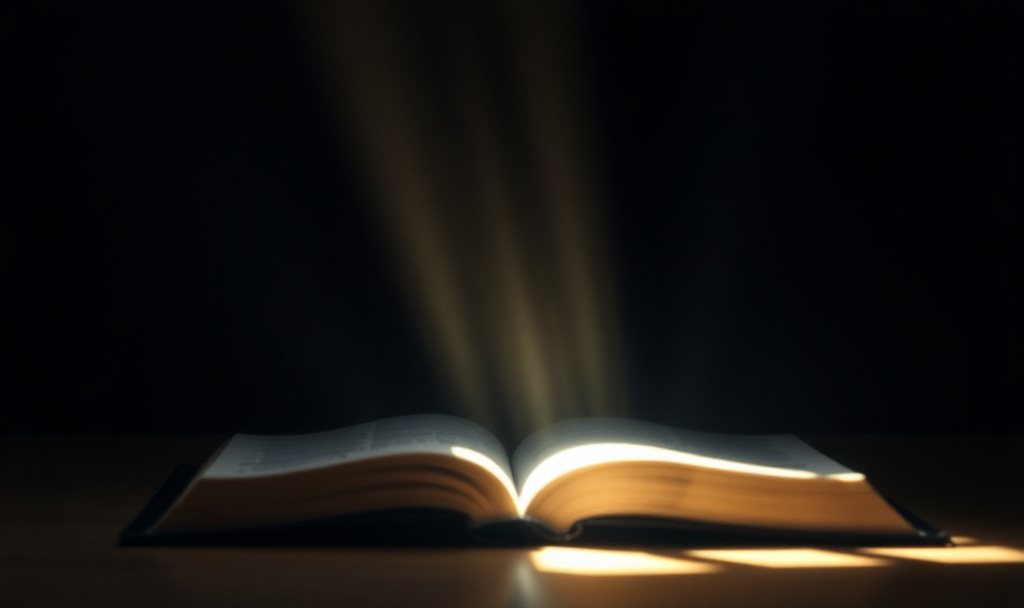 Bible radiating light